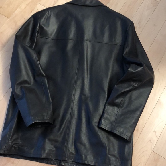 MEN’s AUTHENTIC ITALIAN made LEATHER Jacket European Size 54 - Picture 8 of 13